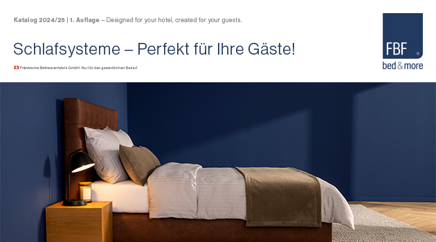 FBF Hauptkatalog für die Hotelbranche Schweiz 2023/24