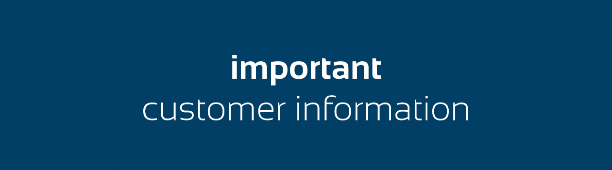 important customer information