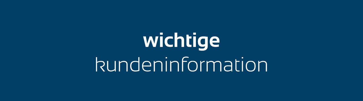 Wichtige Kundeninformationen FBF