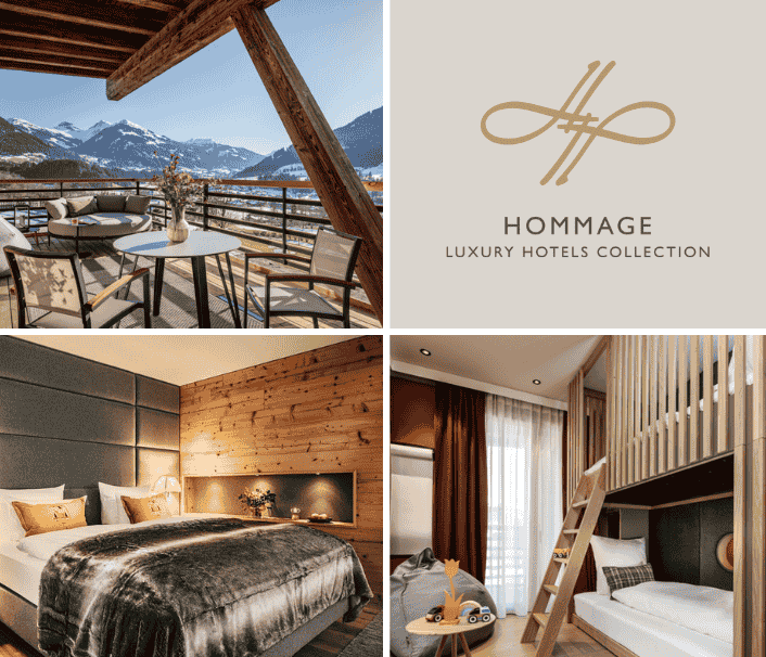 Collage vom Grand Tirolia in Kitzbühel