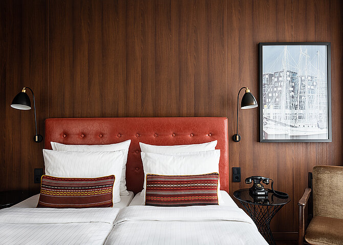 Boxspringbett Savoy der Marke FBF im Ameron Hotel Speicherstadt