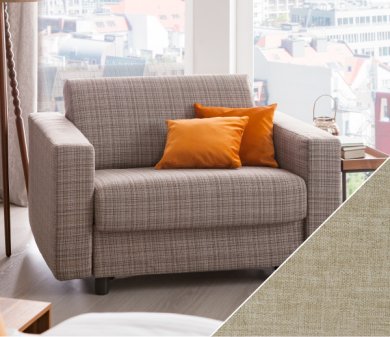 Schlafsofa Riva mit Olbia | sand 160x200 cm