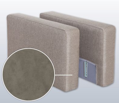 Armrest-Set with Wallace, Variation A | grey 16 cm