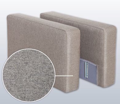 Armrest-Set with Tirol, Variation A | grey 16 cm