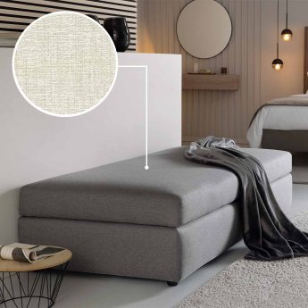 Sofa bed (with storage space) Limone with Sacramento | ivory 