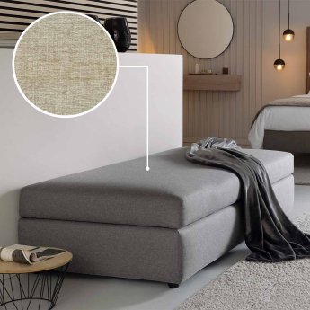 Sofa bed (with storage space) Limone with Sacramento | sand 