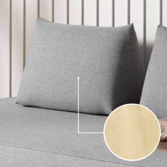 Cushion Sirmione (for sofa bed) with Padova Plus | pearl 