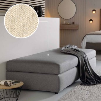 Sofa bed (with storage space) Limone with Seattle | nature 