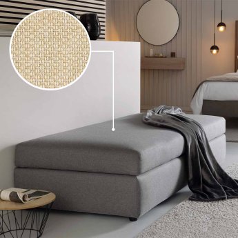 Sofa bed (with storage space) Limone with Alba | nature 