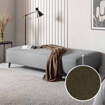 Sofa bed Bardolino with Olbia | brown 