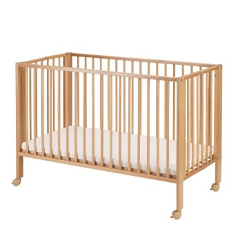 Kindergitterbett Luca (inkl. Matratze) | natur 