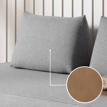 Cushion Sirmione (for sofa bed) with Padova Plus | cappuccino 