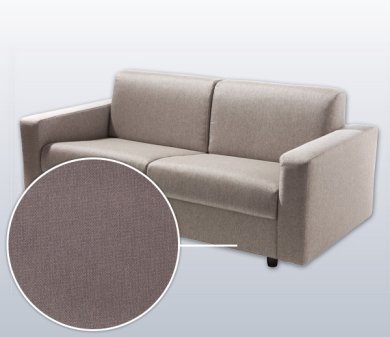 Schlafsofa Riva mit Manhattan | kiesel 160x200 cm