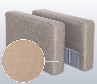 Armrest-Set with Manhattan, Variation A | coffee 16 cm