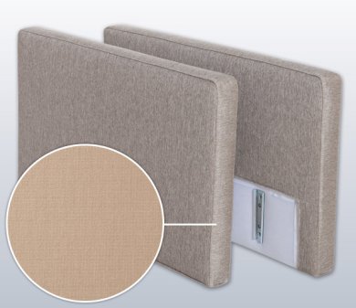 Armrest-Set with Manhattan, Variation B | coffee 10 cm