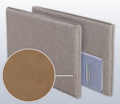 Armrest-Set with Padova Plus, Variation C | cappuccino 4 cm