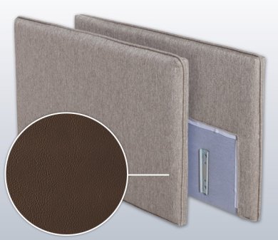 Armlehnen-Set mit Padova Plus, Variante C | schoko 4 cm