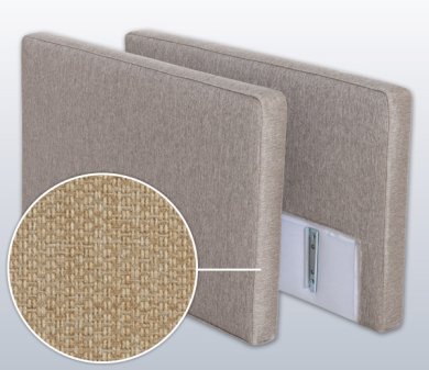 Armlehnen-Set mit Alba, Variante B | beige 10 cm