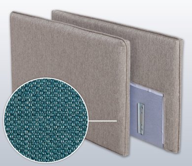 Armlehnen-Set mit Alba, Variante C | blau 4 cm