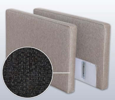 Armlehnen-Set mit Alba, Variante B | rauch 10 cm