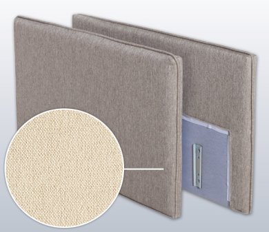 Armrest-Set with Seattle, Variation C | nature 4 cm