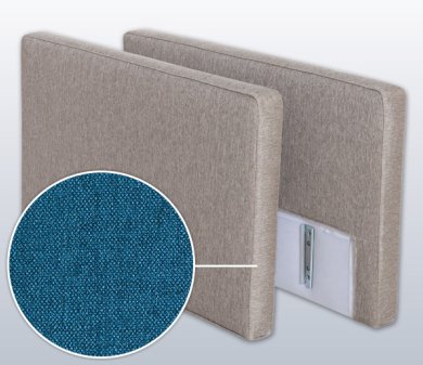 Armrest-Set with Seattle, Variation B | blue 10 cm