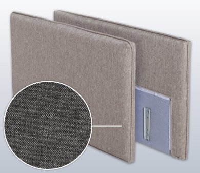 Armrest-Set with Seattle, Variation C | anthracite 4 cm