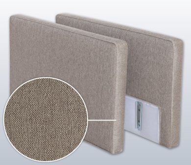 Armlehnen-Set mit Seattle, Variante B | graubraun 10 cm