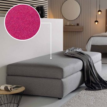 Sofa bed (with storage space) Limone with Tirol | pink 
