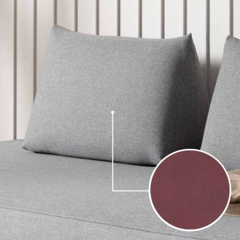 Cushion Sirmione (for sofa bed) with Padova Plus | burgundy 