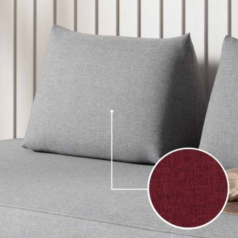 Cushion Sirmione (for sofa bed) with Bari | cherry 