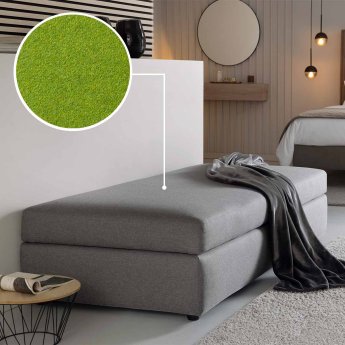 Sofa bed (with storage space) Limone with Tirol | moss 