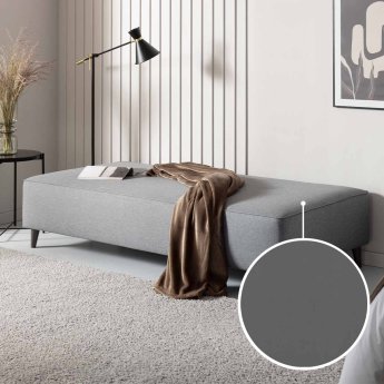 Sofa bed Bardolino with Tunis | grey 