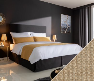 Bettläufer Fano mit Alba | beige 060x250 cm