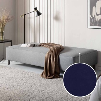 Sofa bed Bardolino with Tunis | navy 