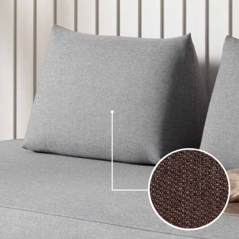 Cushion Sirmione (for sofa bed) with Alba | chocolate 