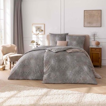 Interlock jersey bed linen set Gregorio | grey 