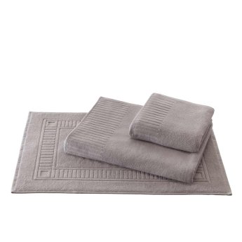 Twisted terry towel Hand towel Akropolis | light grey 050x100 cm