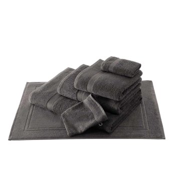 Single yarn terry towel Bath mat Imperial Trend | anthracite 050x070 cm