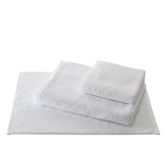 Twisted terry towel Hand towel Nizza | white 050x100 cm