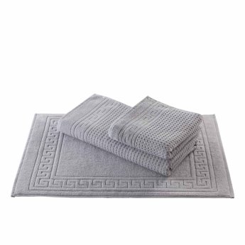 Zwirnfrottier Venus | hellgrau 