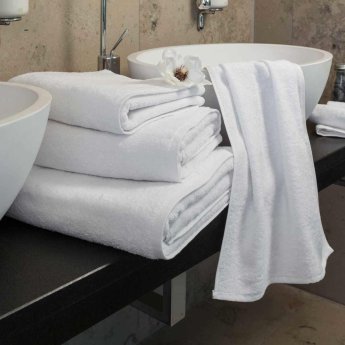 Single yarn terry towel Face towel Korfu | white 030x030 cm