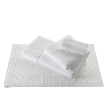 Zwirnfrottier Handtuch Palma | weiss 050x100 cm