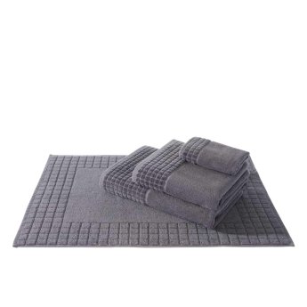 Twisted terry towel Shower towel Palma | anthracite 070x140 cm