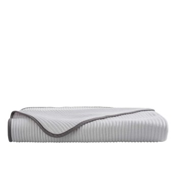 Fleece-Decke Stola | silber 100x150 cm