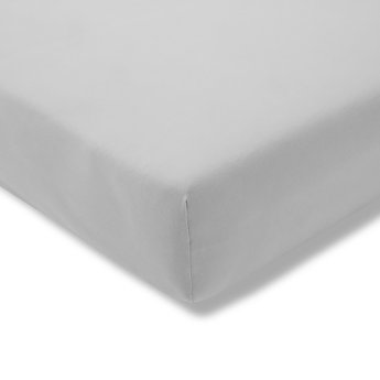 Quality fitted sheet Feinjersey 30 cm | silver 090-100x190-200 cm