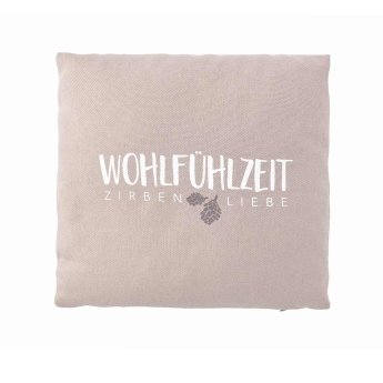 Zirbenkissen | taupe 025x025 cm