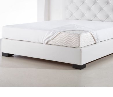 Molleton fitted sheet Safe Care 18 cm | white 180x200 cm