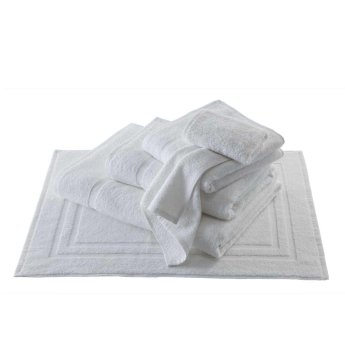 Single yarn terry towel Hand towel Havanna | white 050x100 cm