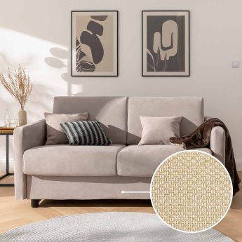 Sleeping sofa Riva with Alba | nature 